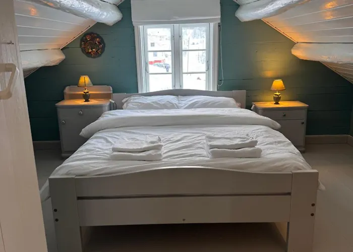 Traditional In Lofoten - Seaside On A Secluded Street Vestvagoy
